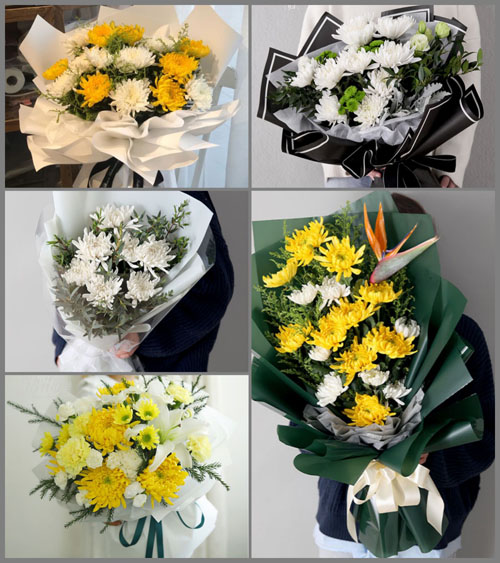 湖北黄冈市蕲春县蕲州镇西角湖村白事花束代送